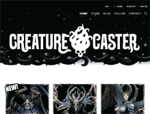 Tablet Screenshot of creaturecaster.com